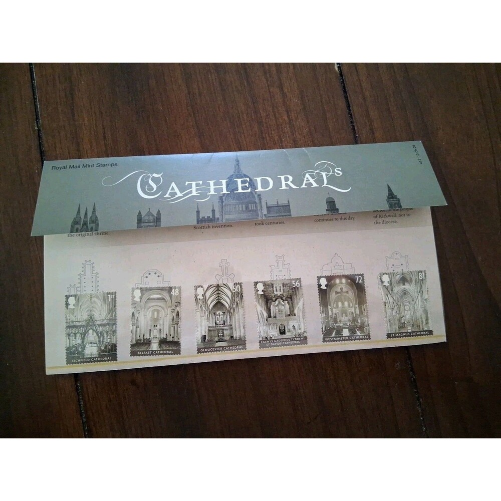 Stamp Set Royal Mail Mint UK Cathedrals Presentation From England